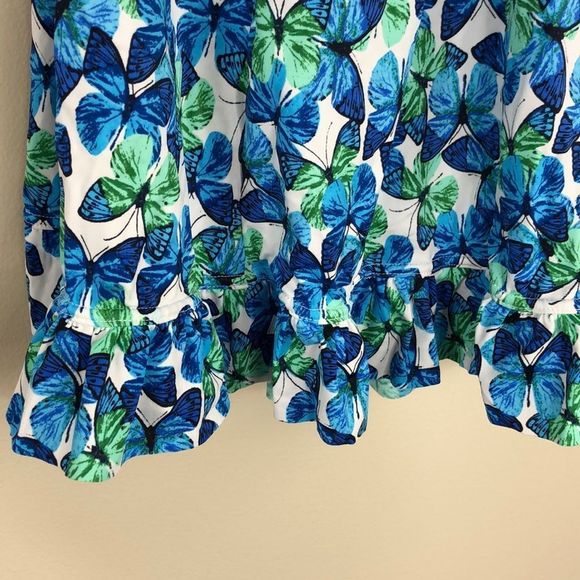 Always for Me Blue Two Piece Flutter Swimdress NWT - Picture 4 of 12